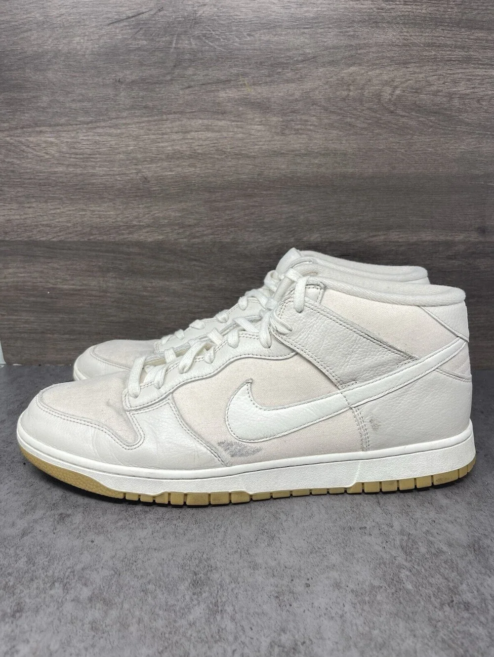 Nike Dunk Mid Size 14 Mens Light Orewood Brown Sail Gum Sneakers DZ2533-100